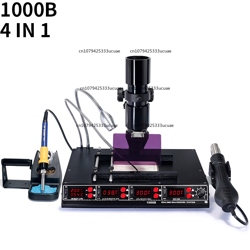 Infrared Bga Rework Station - สถานีอเนกประสงค์อินฟราเรด 1000B/1000A การถอดบัดกรี, ปืนลมร้อน, หัวแร้งบัดกรี, การรีเวิร์ค