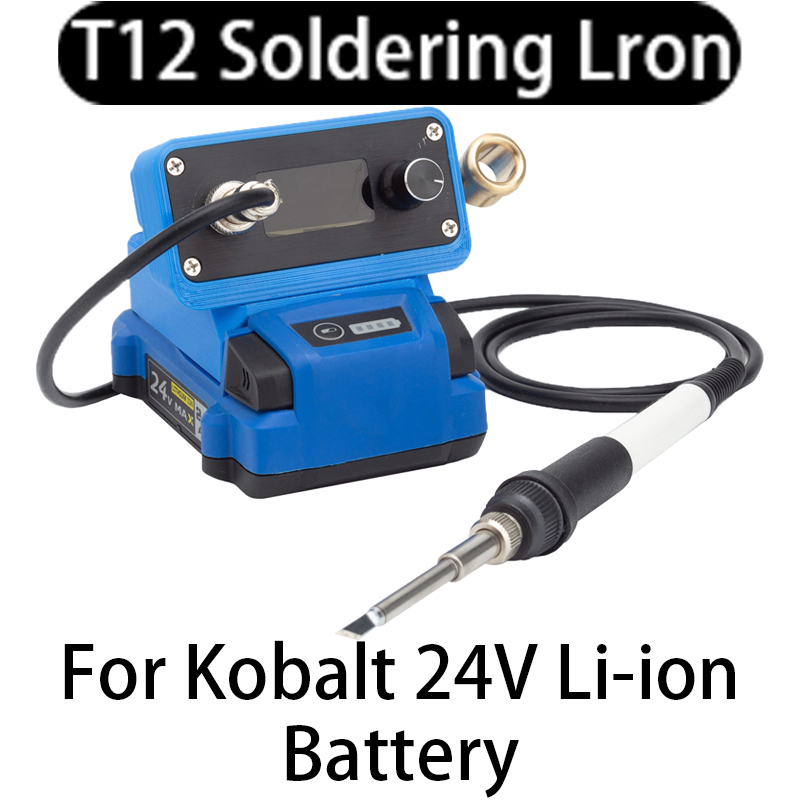 T12 Soldering Station Oled - สถานีบัดกรี T12 หัวแร้ง STC สำหรับแบตเตอรี่ Li-ion