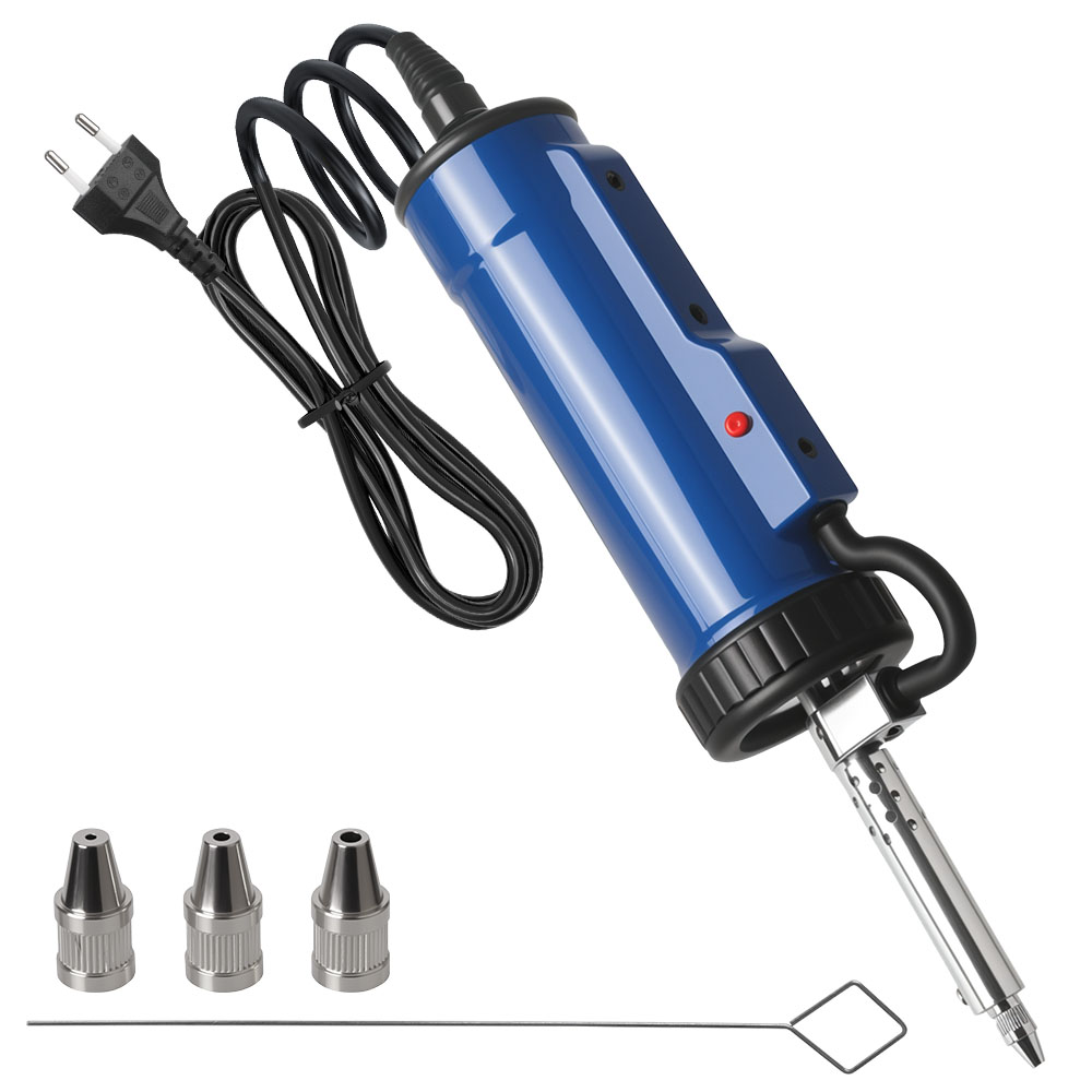 Desoldering Pump Electric Vacuum Station - เครื่องดูดตะกั่วบัดกรีไฟฟ้าแบบสุญญากาศ พร้อมหัวดูด 3 แบบ รุ่น ADT03
