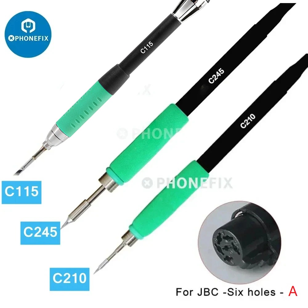 C210 Precision Soldering Station - ที่จับเครื่องเชื่อมเหล็กความแม่นยำสูงอเนกประสงค์มี5/6รู C210/C245/C115เหล็กอะไหล่พร้อมอะแดปเตอร์สำหรับอุปกรณ์เชื่อมสายไฟ JBC