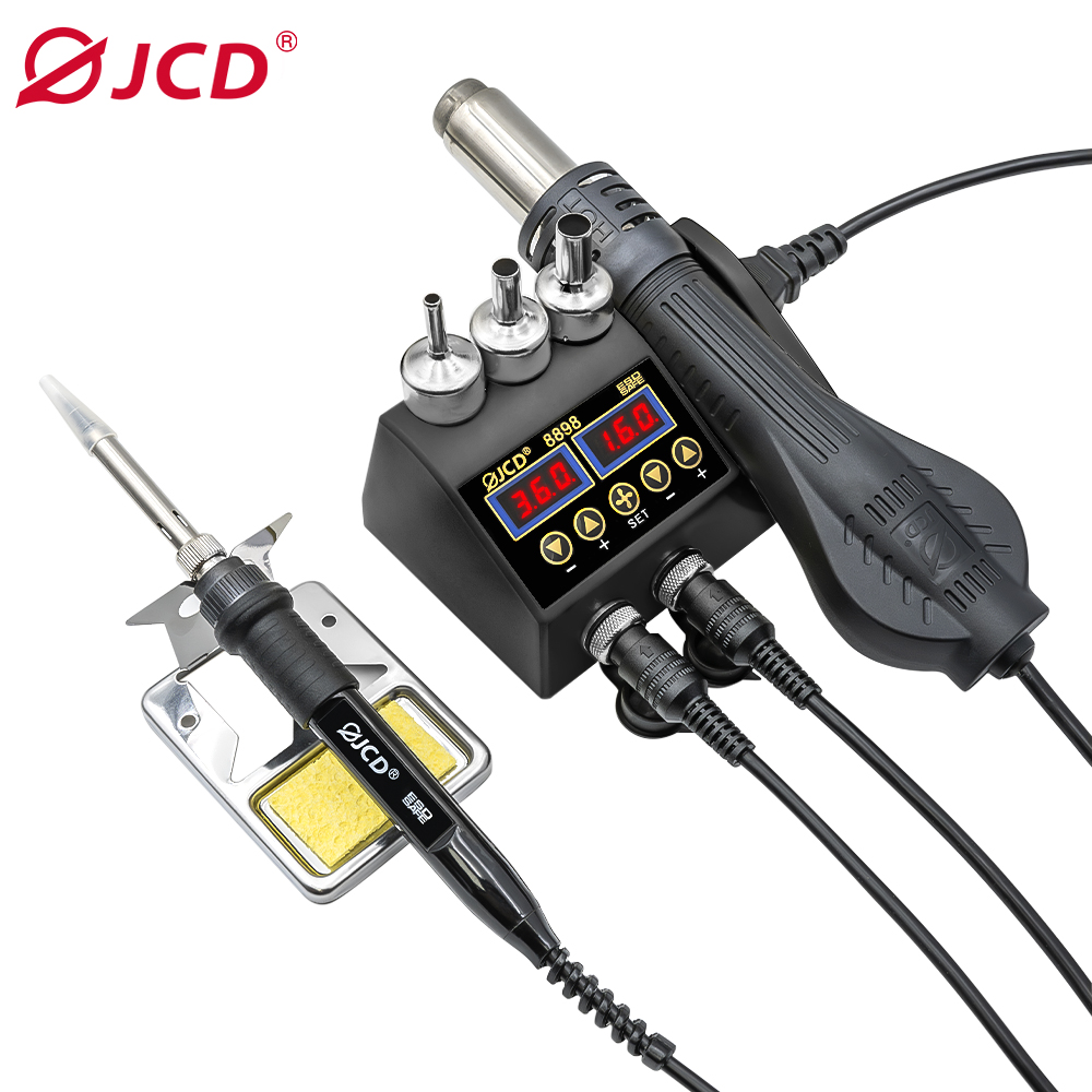 JCD 2 in 1 750W สถานีบัดกรี LC - 2 In 1 Soldering Rework Station 750W บทวิจารณ์และราคา