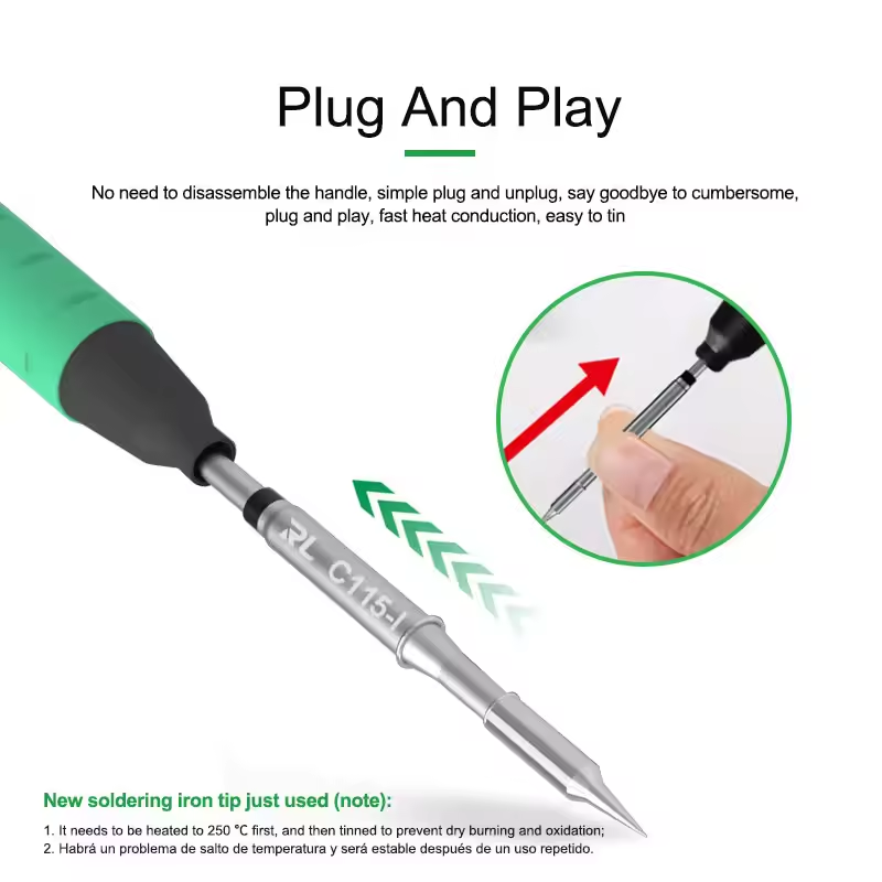 หัวแร้งบัดกรีแบบนาโน RELIFE C1 - C115 Nano Soldering Iron Station บทวิจารณ์และราคา