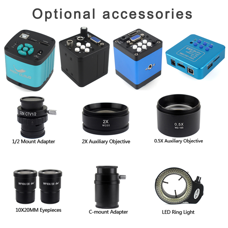 4K 48MP HDMI กล้องชุด 3.5X 90X - Simul-Focal Industrial Microscope 4K Hdmi บทวิจารณ์และราคา