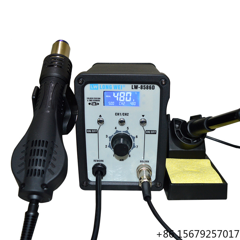 LW-8586D ปืนลมร้อน 2 in 1 กำลั - 2 In 1 Soldering Rework Station 750W บทวิจารณ์และราคา