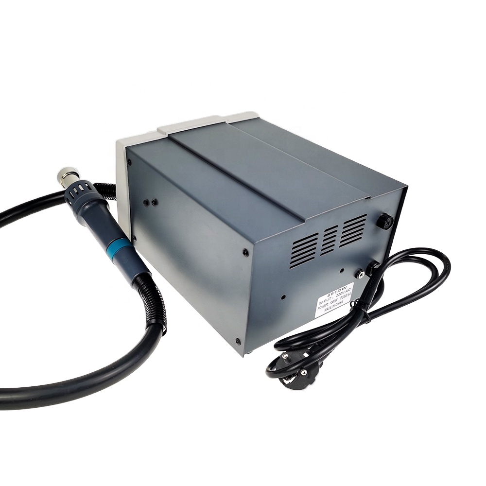 เครื่องบัดกรีไฟฟ้าแบบดิจิตอล + - Hot Air Rework Station 861Dw บทวิจารณ์และราคา