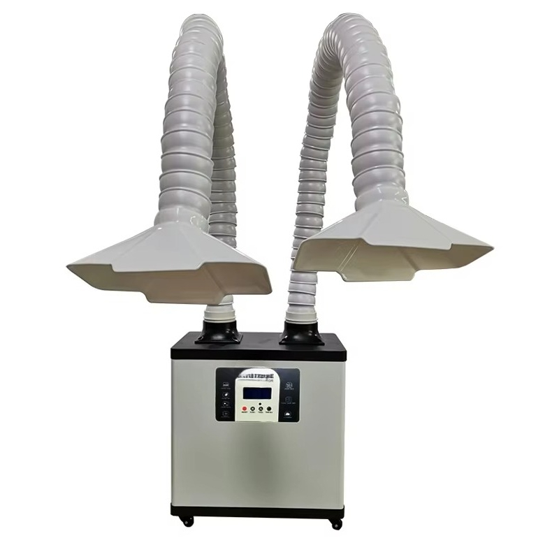 เครื่องดูดควันแบบพกพา C200Y กำ - Fume Extractor Soldering Dual Arm บทวิจารณ์และราคา