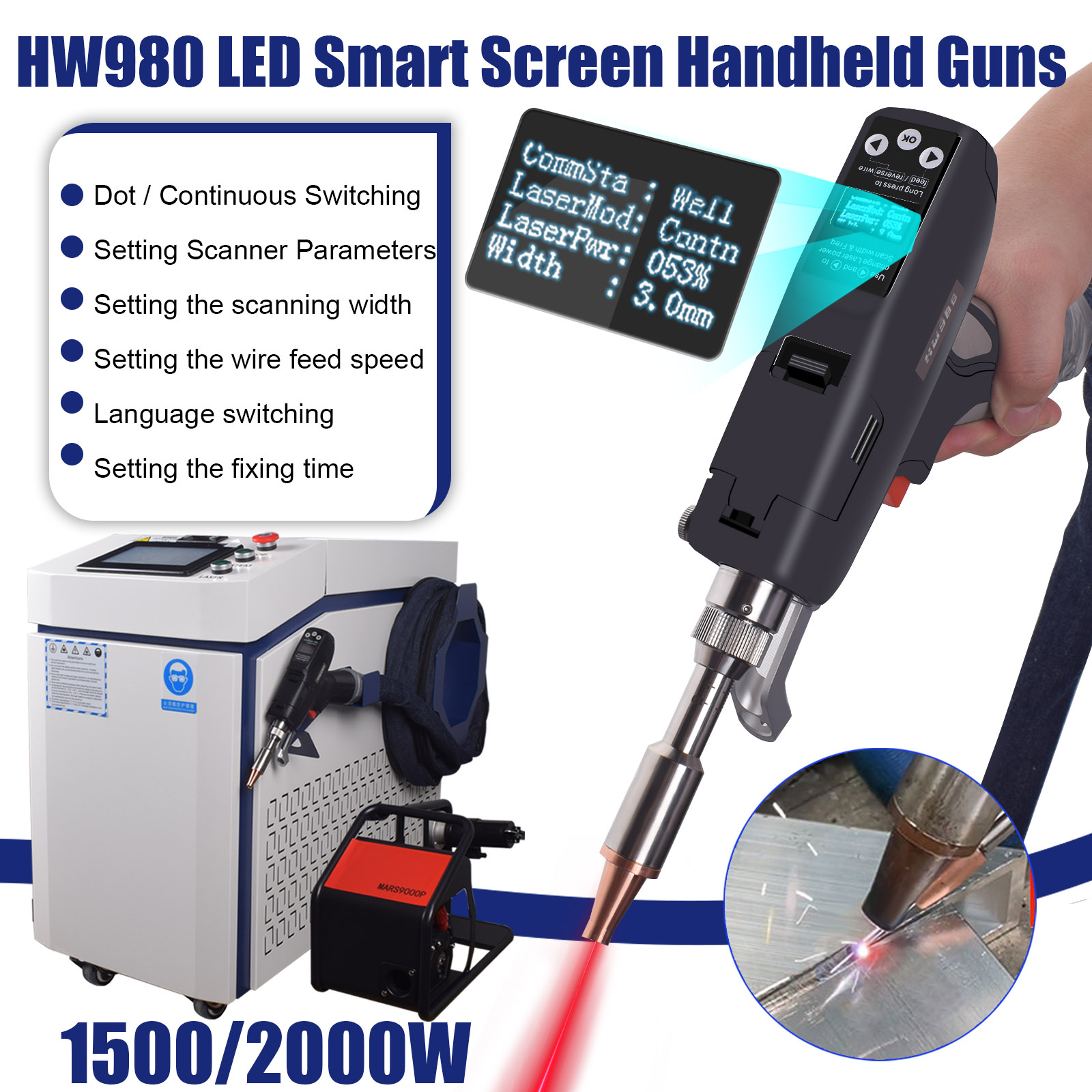 เครื่องเชื่อมไฟเบอร์เลเซอร์แบบ - Laser Soldering Machine Handheld บทวิจารณ์และราคา