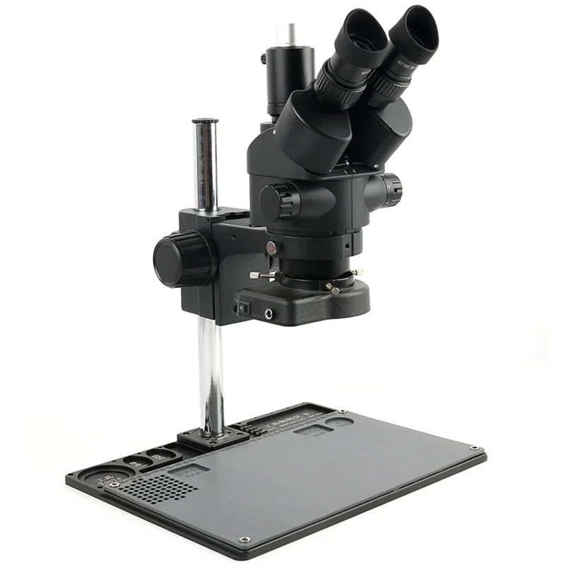 7X- 45X ซูมอุตสาหกรรมซิมูลโฟกั - Trinocular Stereo Microscope 7X-45X บทวิจารณ์และราคา