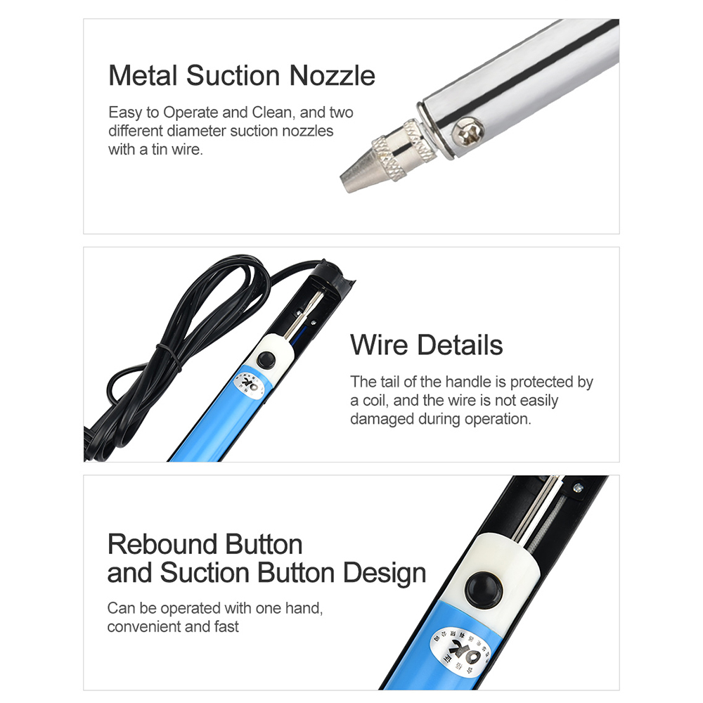 เครื่องดูดตะกั่วไฟฟ้า AC US 11 - Desoldering Pump Electric Vacuum Station บทวิจารณ์และราคา