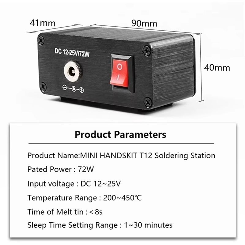 สถานีบัดกรีดิจิตอล B03C-T12 แบ - T12 Soldering Station Oled บทวิจารณ์และราคา
